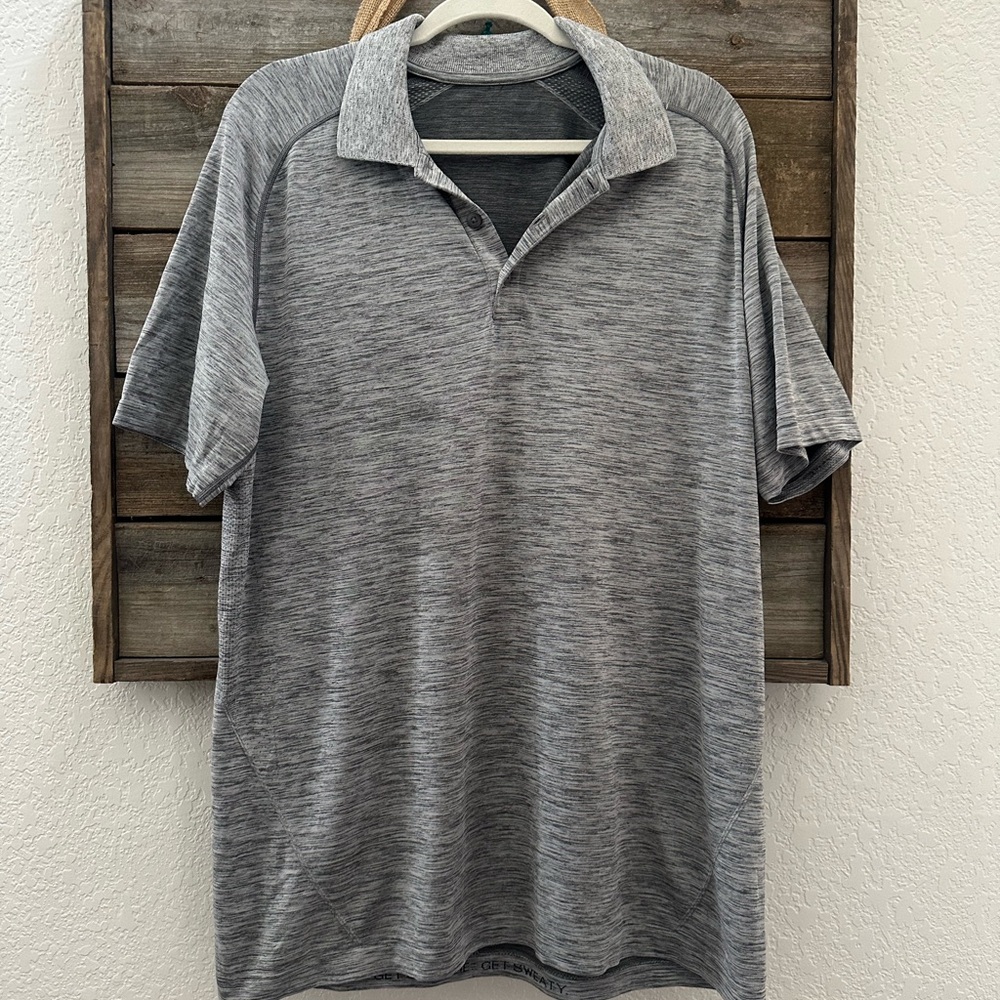 Lululemon Gray Polo Shirt men’s size XL